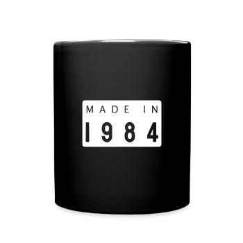 Créé en 1984 - Mug uni - noir - Devant