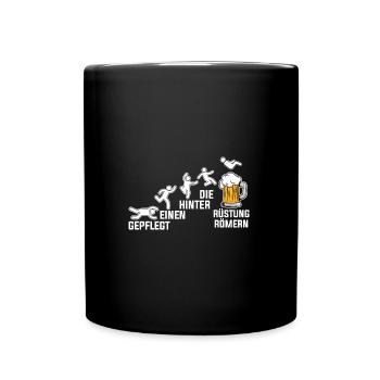 Groomed one behind the armor Romans - Full Colour Mug - black - Front