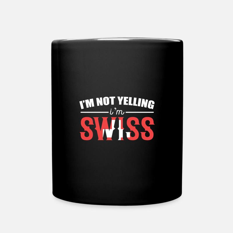 Schweiz Schweizer Schweizerdeutsch - Tasse einfarbig - Schwarz