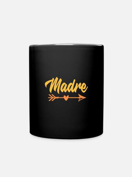 Latina Mutter - Tasse einfarbig - Schwarz