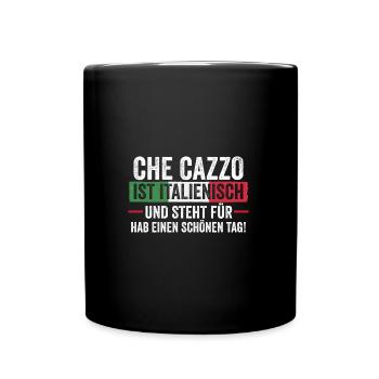 Italiens Italie - Mug uni - noir - Devant