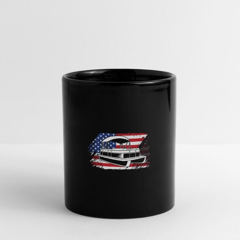 Pontonboot Boot Boote Tasse einfarbig