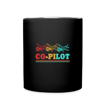Pilote d’avion - Mug uni - noir - Devant