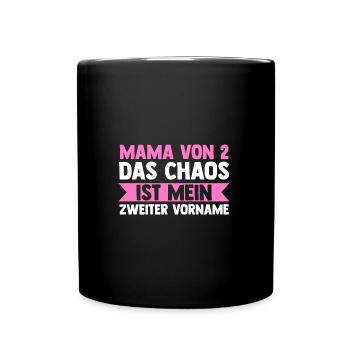 Mom of 2 children - Full Colour Mug - black - Front
