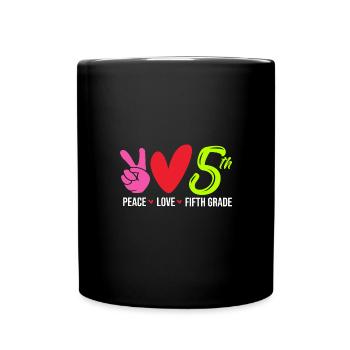 5. Klasse - Tasse einfarbig - Schwarz - Vorne