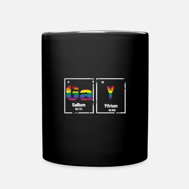 Periodic table - Full Colour Mug - black