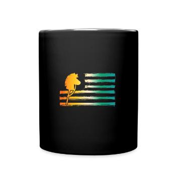 Steckenpferd Hobby Horsing - Tasse einfarbig - Schwarz - Vorne