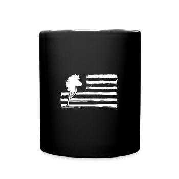 Steckenpferd Hobby Horsing - Tasse einfarbig - Schwarz - Vorne