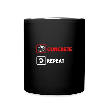 Béton Pavé Bétonnière Bétonnière - Mug uni - noir - Devant