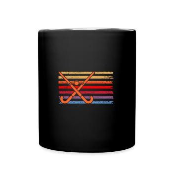 Joueurs de hockey sur gazon Hockey sur gazon - Mug uni - noir - Devant