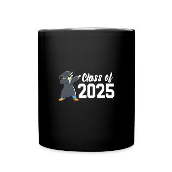 Klasse von 2025 Abi Abiturient Abitur 2025 - Tasse einfarbig - Schwarz - Vorne
