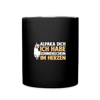 Alpaga - Mug uni - noir - Devant