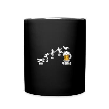 Booze, Party, Beer Drinker, Beer - Full Colour Mug - black - Front