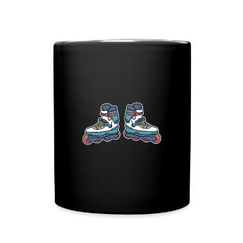 Patins à roulettes Patins à roues alignées - Mug uni - noir - Devant