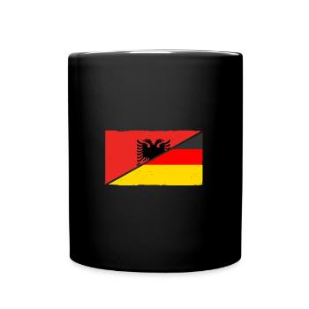 Albanian Albanian Germany Albania - Full Colour Mug - black - Front