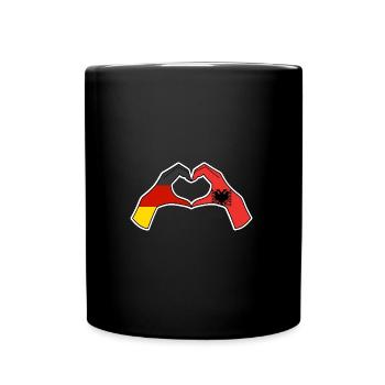 Albanian Albanian Germany Albania - Full Colour Mug - black - Front