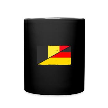 Belgier Deutschland Belgien - Tasse einfarbig - Schwarz - Vorne