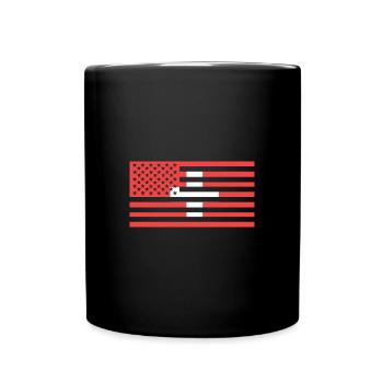 Schweiz - Tasse einfarbig - Schwarz - Vorne