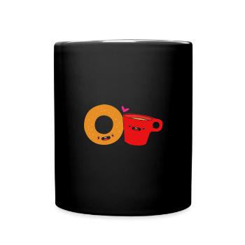 Bagel - Full Colour Mug - black - Front