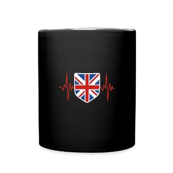 Battement de cœur en Angleterre - Mug uni - noir - Devant