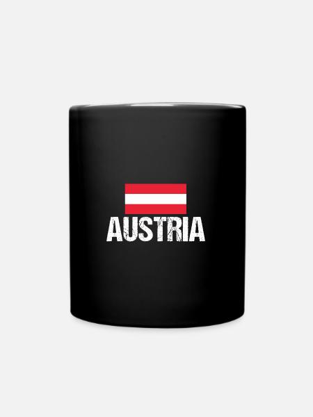 Österreicher Österreich - Tasse einfarbig - Schwarz