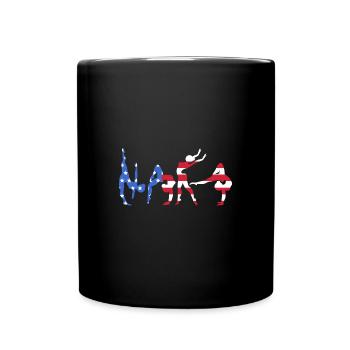 Leichtathletik - Tasse einfarbig - Schwarz - Vorne