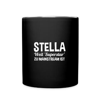 First name Stella - Full Colour Mug - black - Front