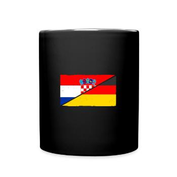 Kroaten Kroate Kroatin Hrvatska Deutschland Kroati - Tasse einfarbig - Schwarz - Vorne