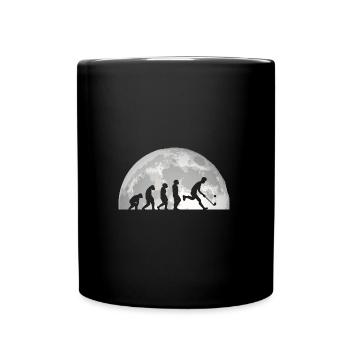 Joueurs de hockey sur gazon Evolution Hockey sur gazon - Mug uni - noir - Devant