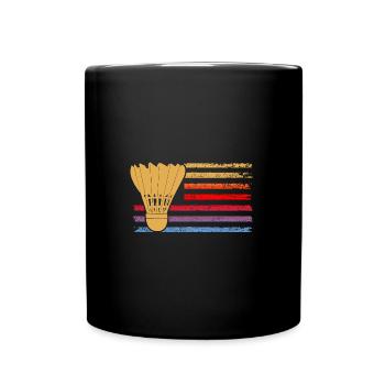 Federball Badminton - Full Colour Mug - black - Front