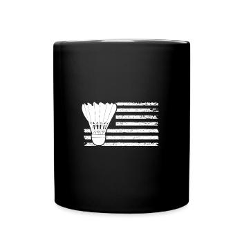 Federball Badminton - Full Colour Mug - black - Front