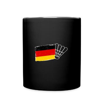 Badminton German Flag Badminton - Full Colour Mug - black - Front