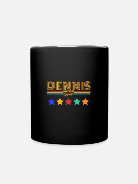 Dennis - Tasse einfarbig - Schwarz