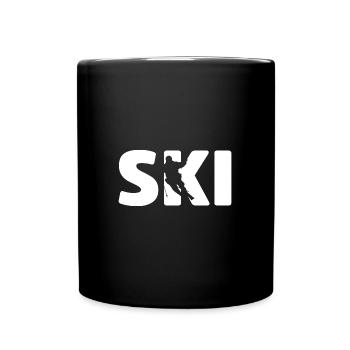 Skiing Skiers Ski holiday Ski winter sports - Full Colour Mug - black - Front