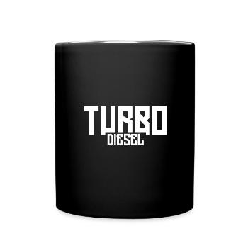 Turbo Diesel - Tasse einfarbig - Schwarz - Vorne