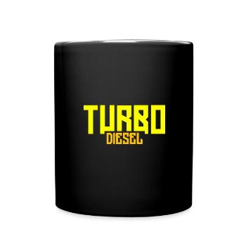 Turbo Diesel - Tasse einfarbig - Schwarz - Vorne