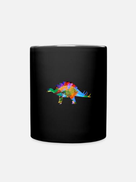 Stegosaurus,dinosaurier,graffiti,malerei - Tasse einfarbig - Schwarz