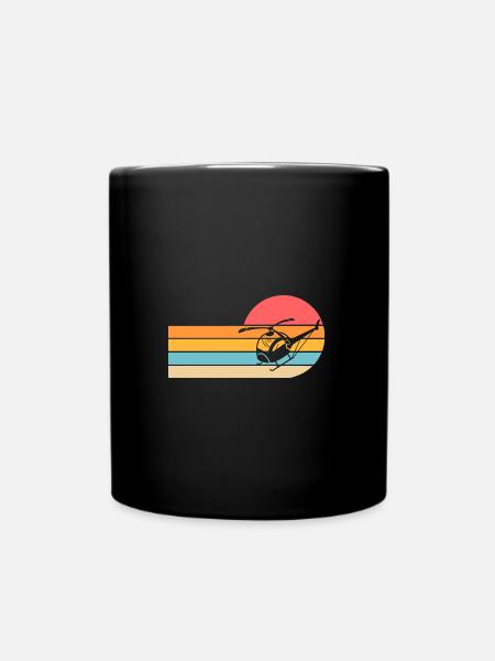 Pilote Hélicoptère Hélicoptère - Mug uni - noir