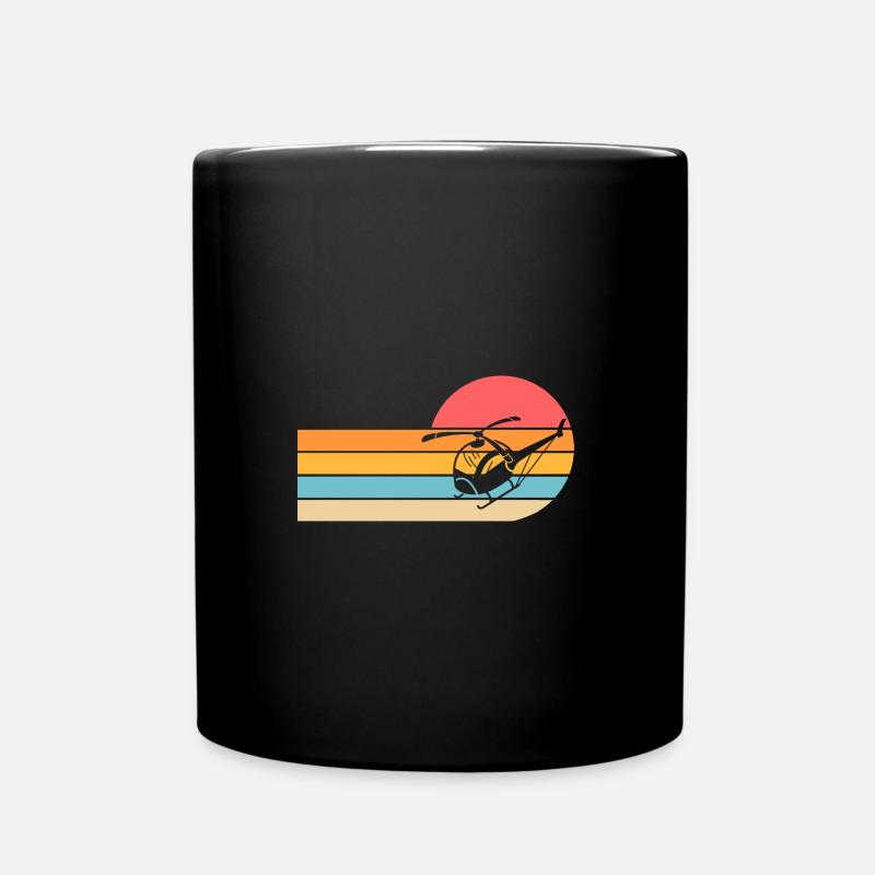 Pilote Hélicoptère Hélicoptère - Mug uni - noir