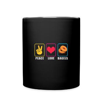 Bagel - Tasse einfarbig - Schwarz - Vorne