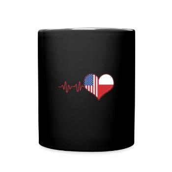 Pologne Polonais - Mug uni - noir - Devant
