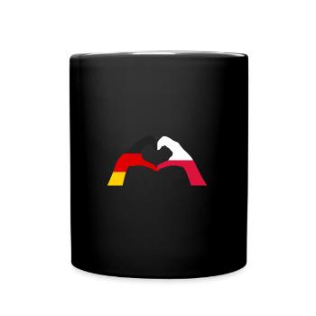Pole Germany Poland - Full Colour Mug - black - Front