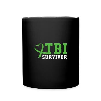 Traumatic brain injury - Full Colour Mug - black - Front