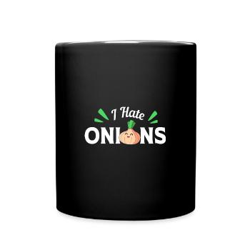 Oignon - Mug uni - noir - Devant