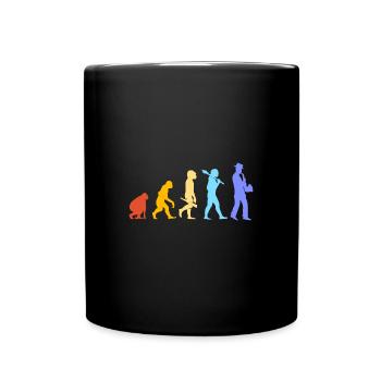 Saxophon Saxophonist - Tasse einfarbig - Schwarz - Vorne