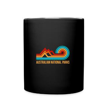 Australian Nationalparks - Tasse einfarbig - Schwarz - Vorne