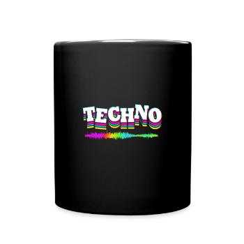 Rave Raver Musique techno Techno basse Table de mixage - Mug uni - noir - Devant