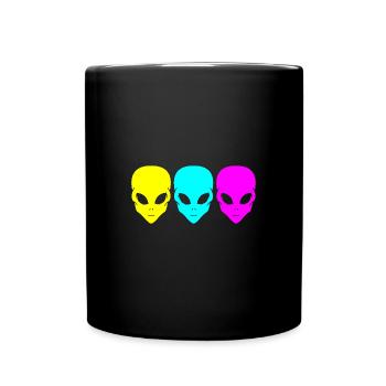 Rave Raver Techno music Techno bass Mischpult - Tasse einfarbig - Schwarz - Vorne