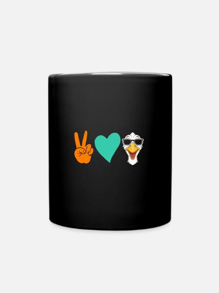Gans - Tasse einfarbig - Schwarz