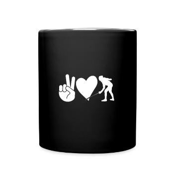 Fechter Fechten - Tasse einfarbig - Schwarz - Vorne